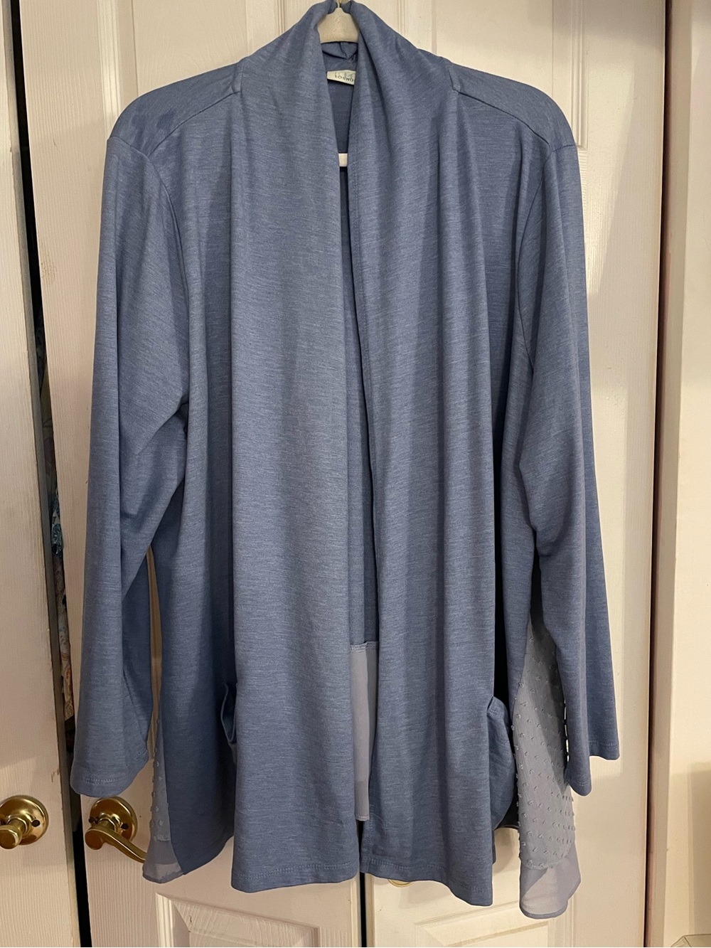 Logo Lounge Blue Open-Front Women's Cardigan Jacket